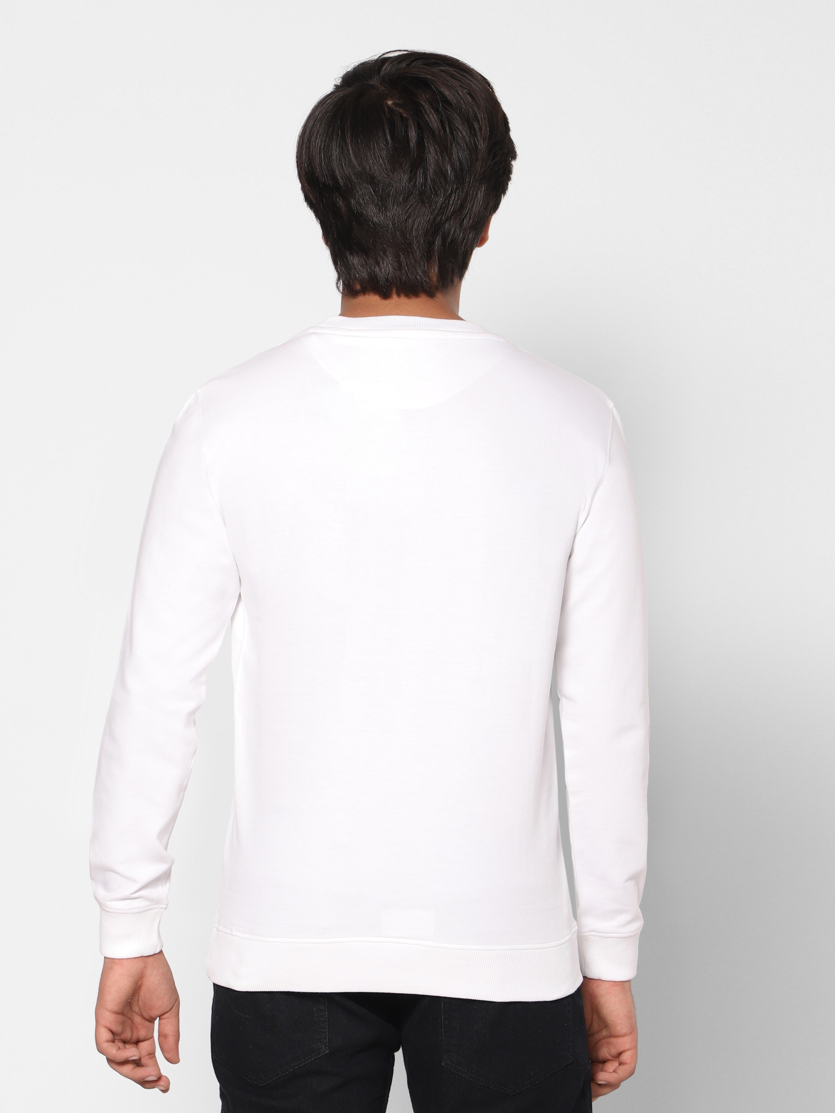 TeenTrums Boys Sweat top - rough sketch - Follow me now-White