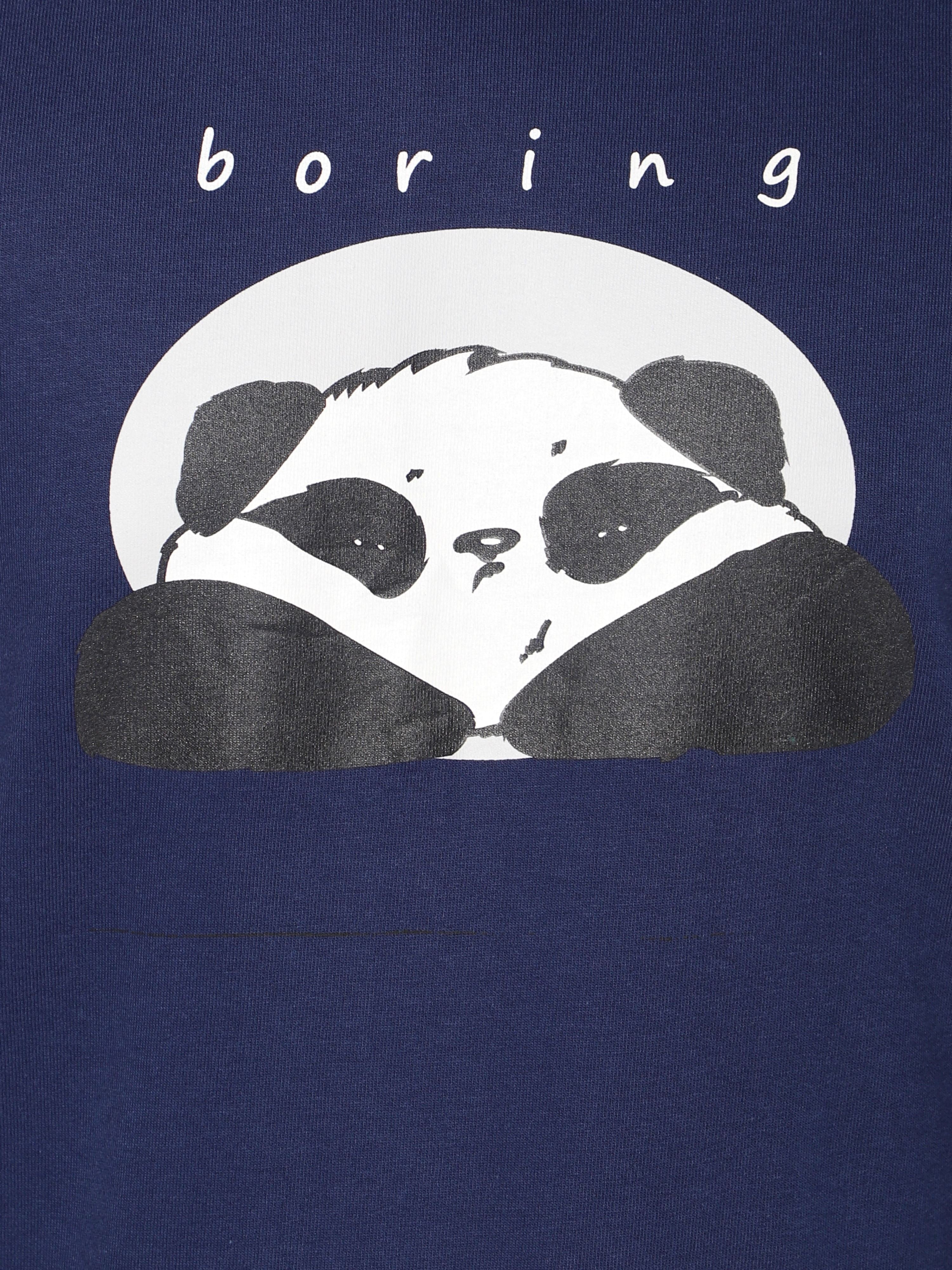 TeenTrums Boys Sweat top - Boring panda - Navy