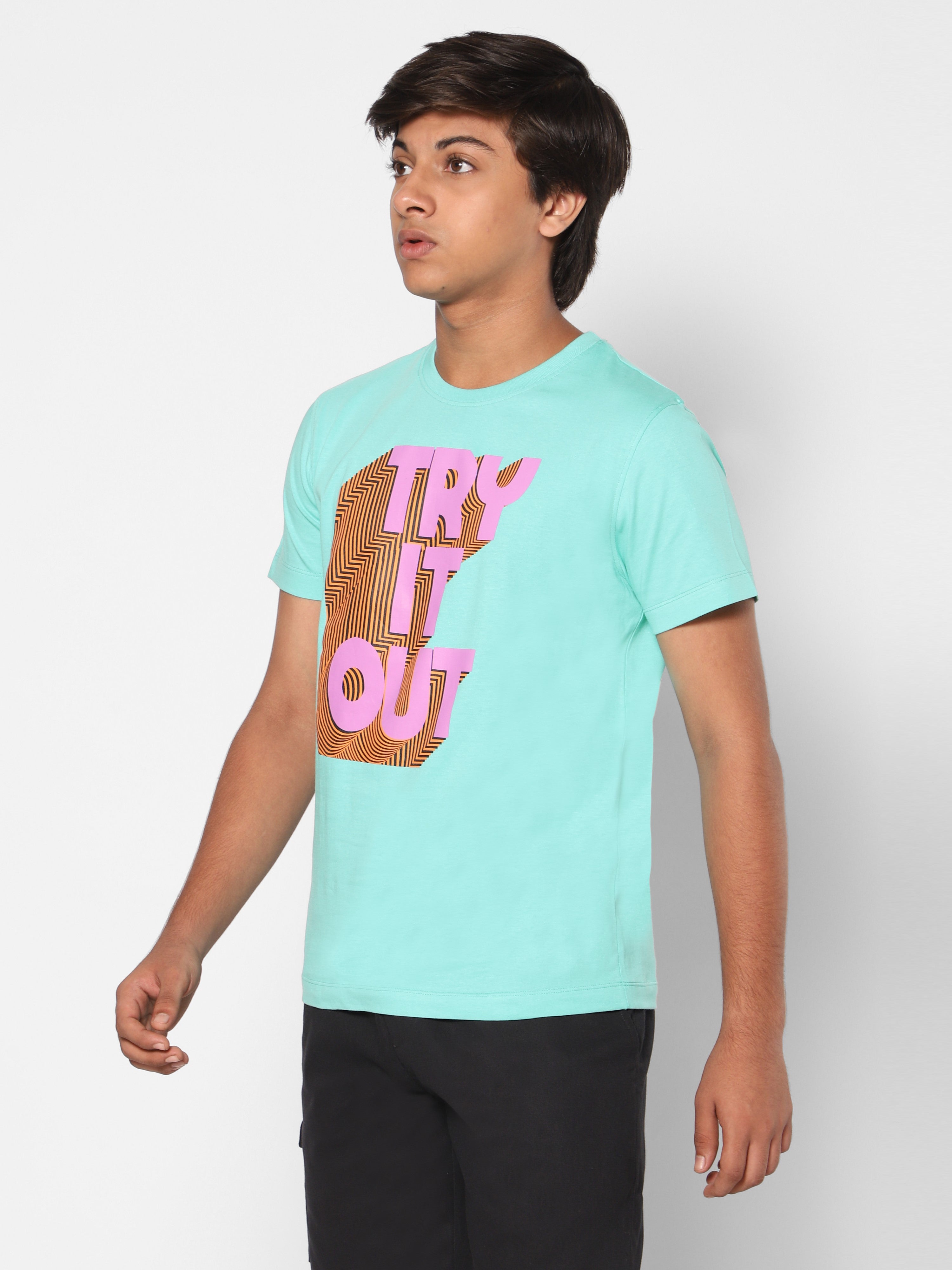 Unisex T-shirt - Try it out - Turquoise