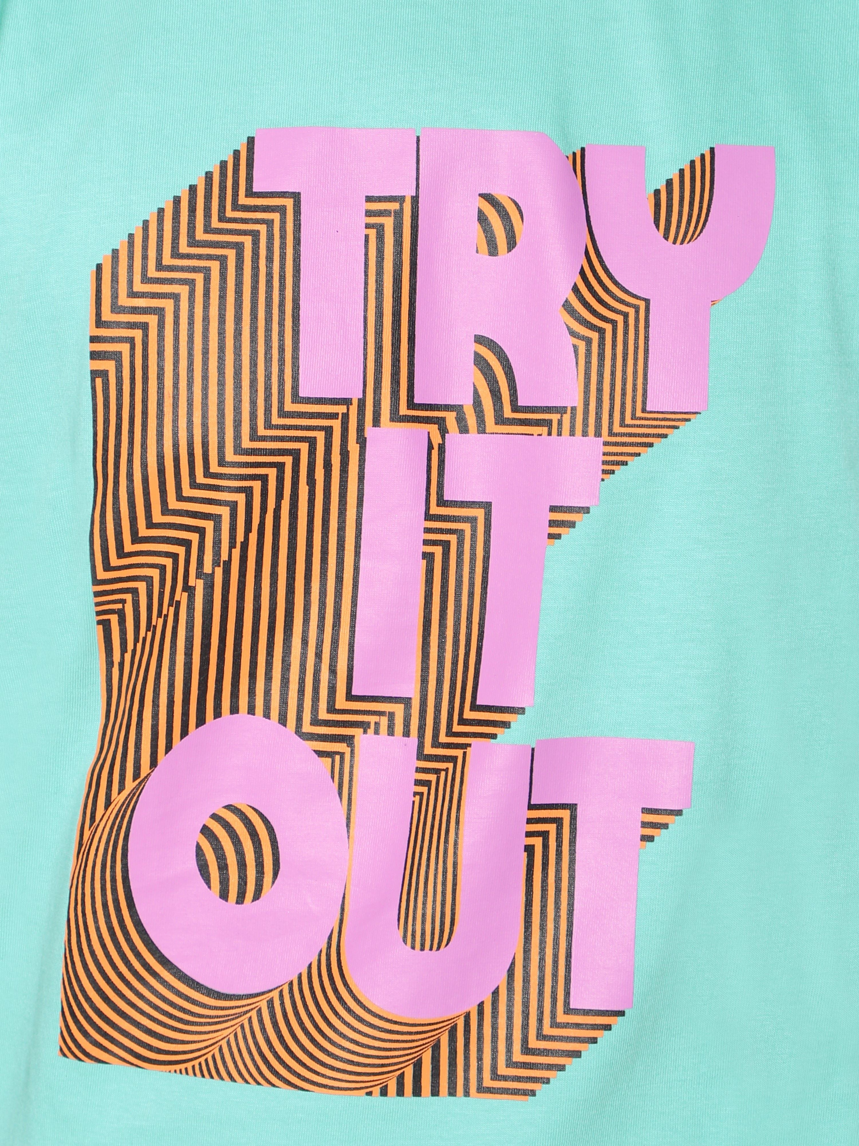 Unisex T-shirt - Try it out - Turquoise