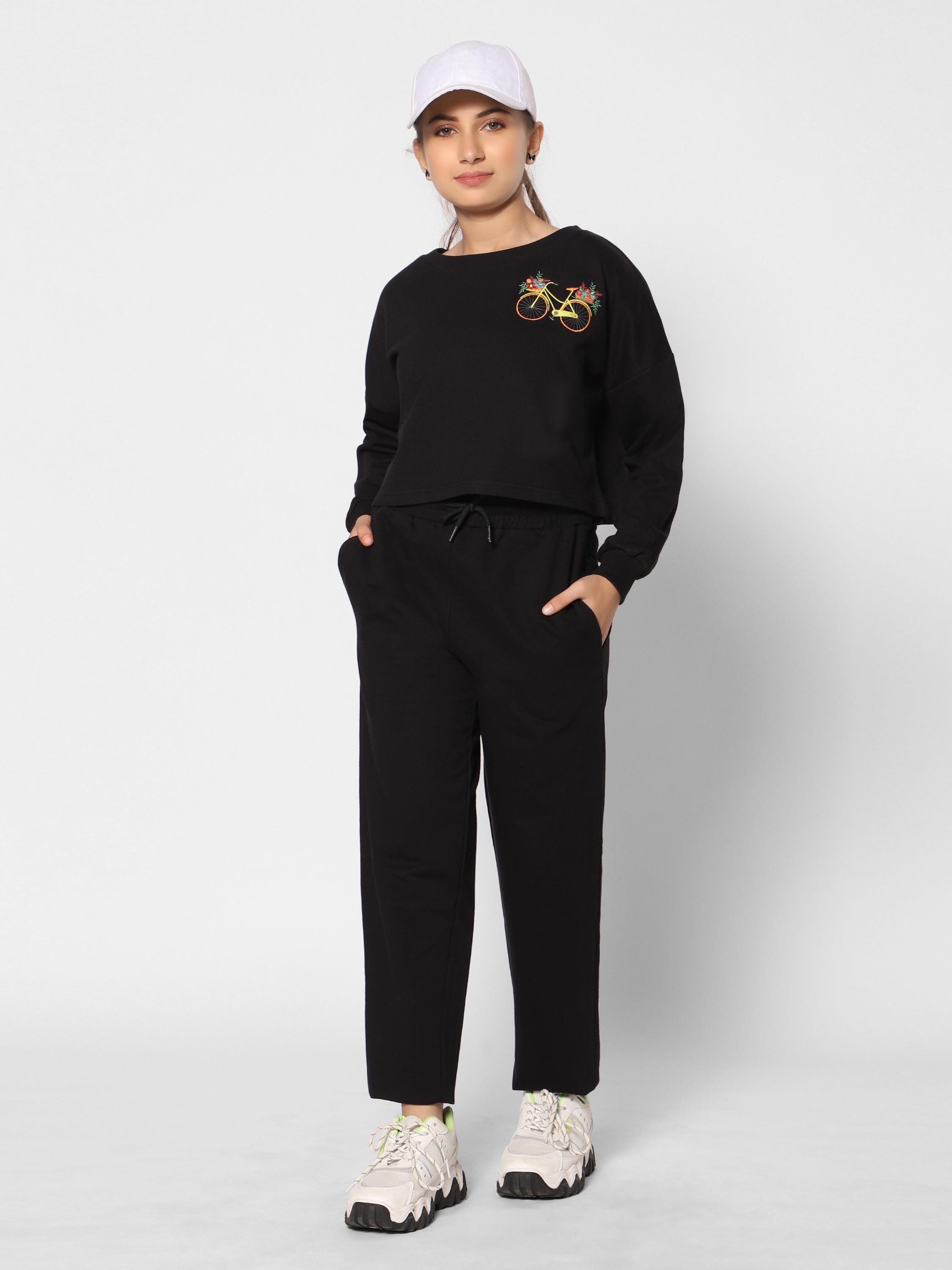 Track pants-Black