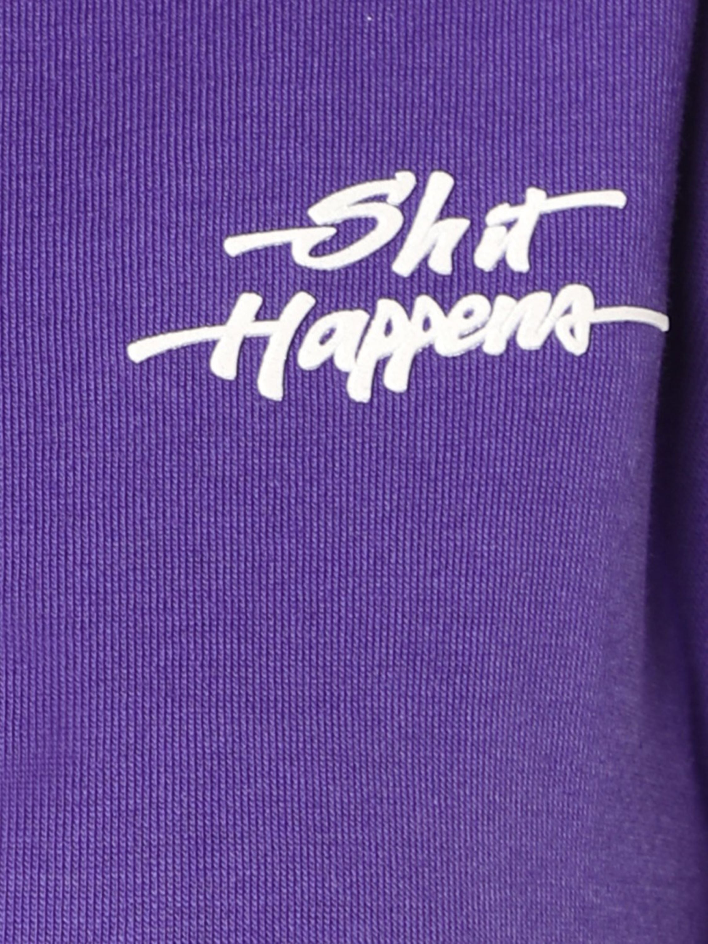 TeenTrums Girls  statement T-shirt - Shit Happens - Blue