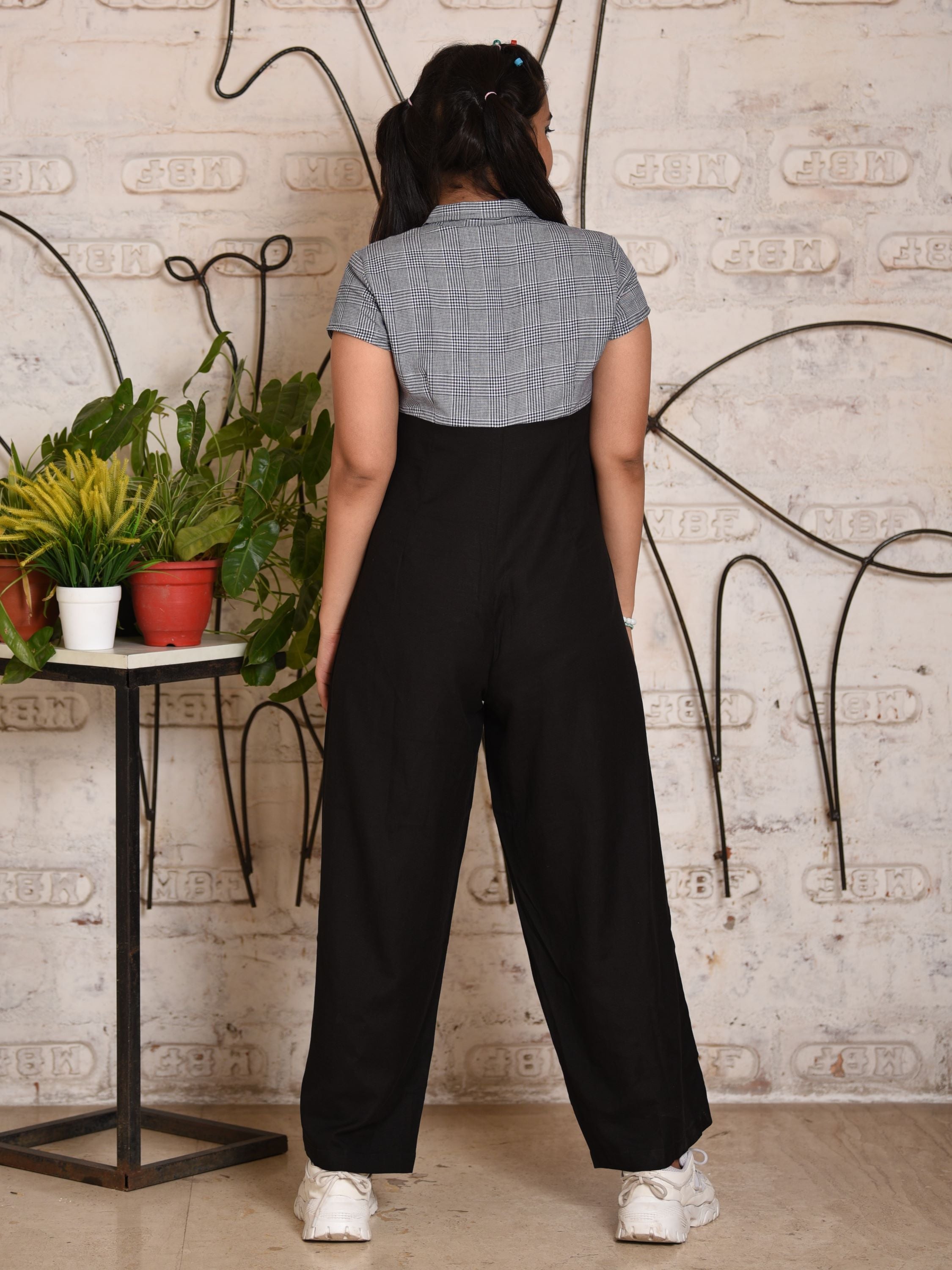 Woven Jumpsuit-Black