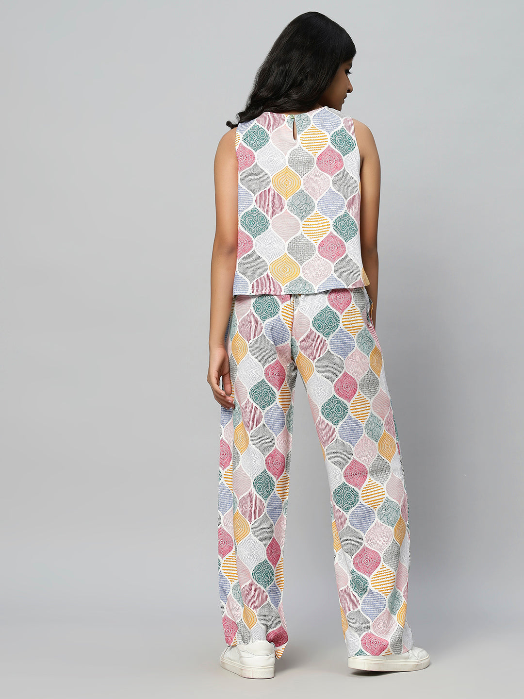 Mosaic Print Co-ord Set-Pink