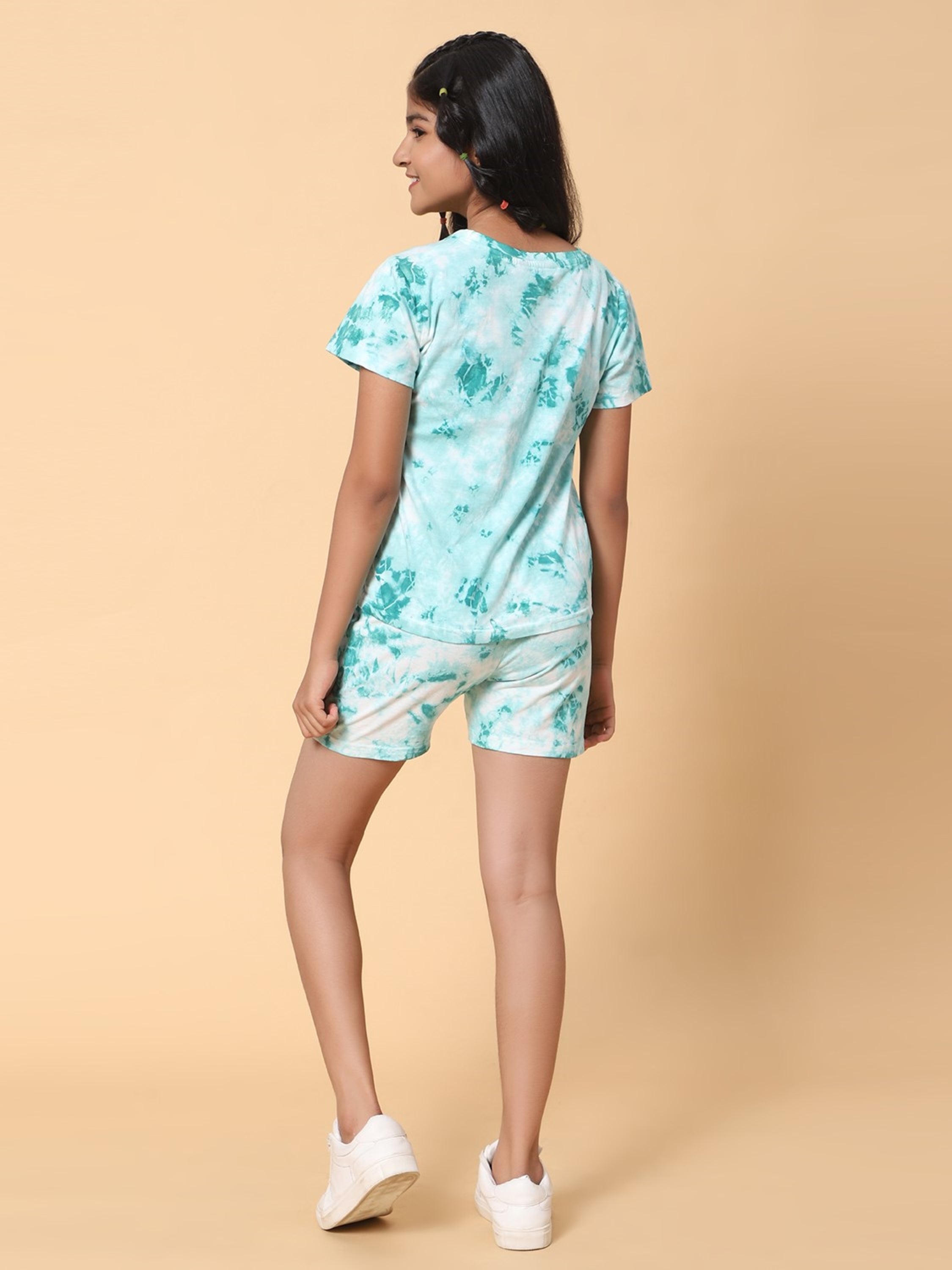 T-shirt and Shorts Co-Ord Set- Green