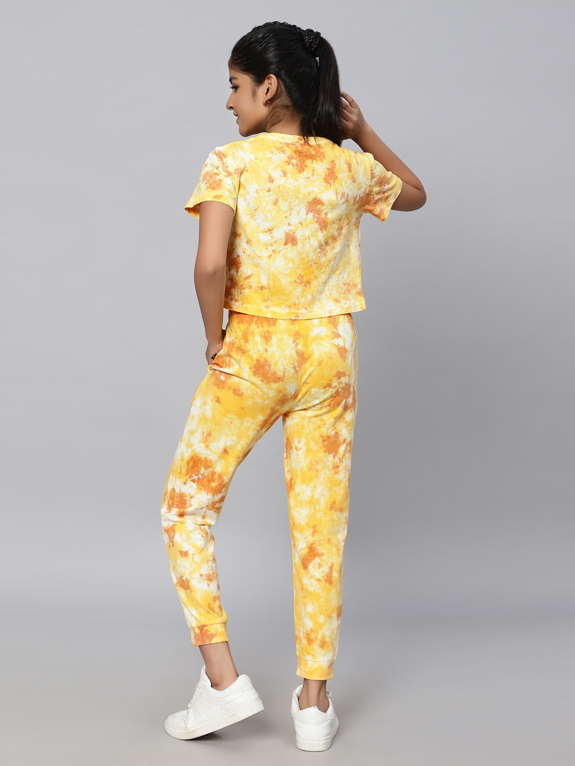 Tie Dye Co-Ord Set -Yellow