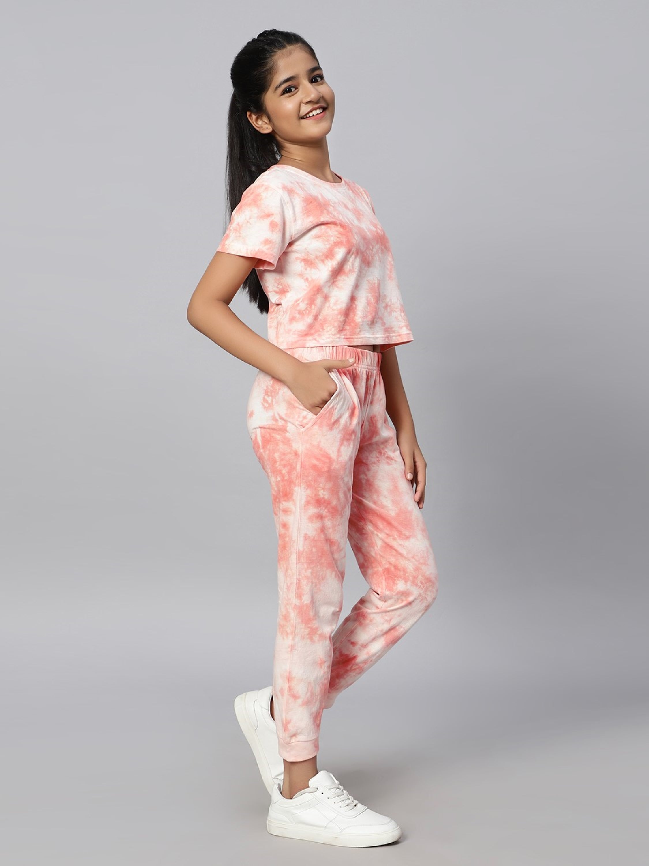 Dye Crop Top Tie Dye Set Joggers Tie Dye Girls Crop Top Set Girls