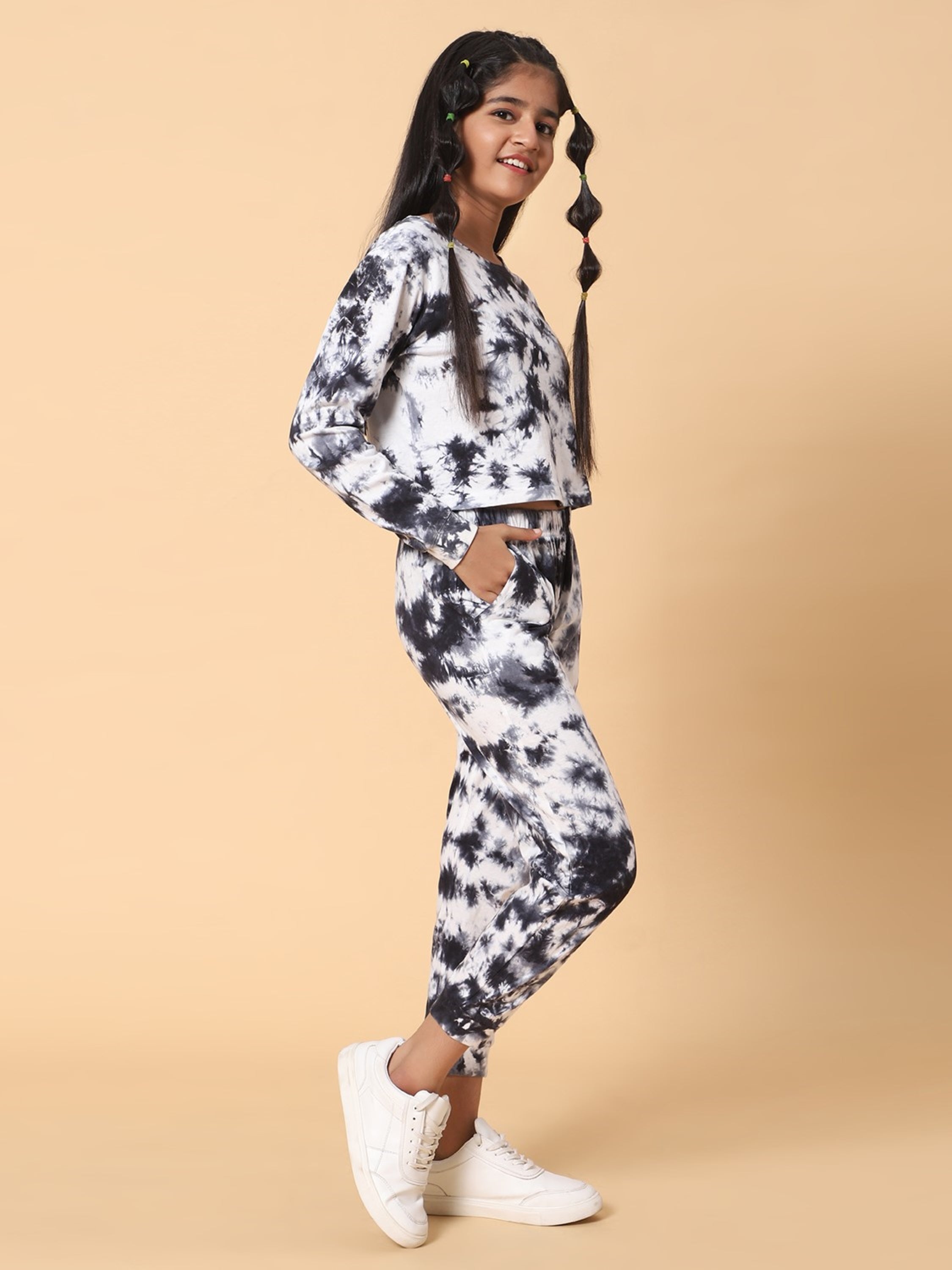 Tie Dye Co-Ord Set -Black