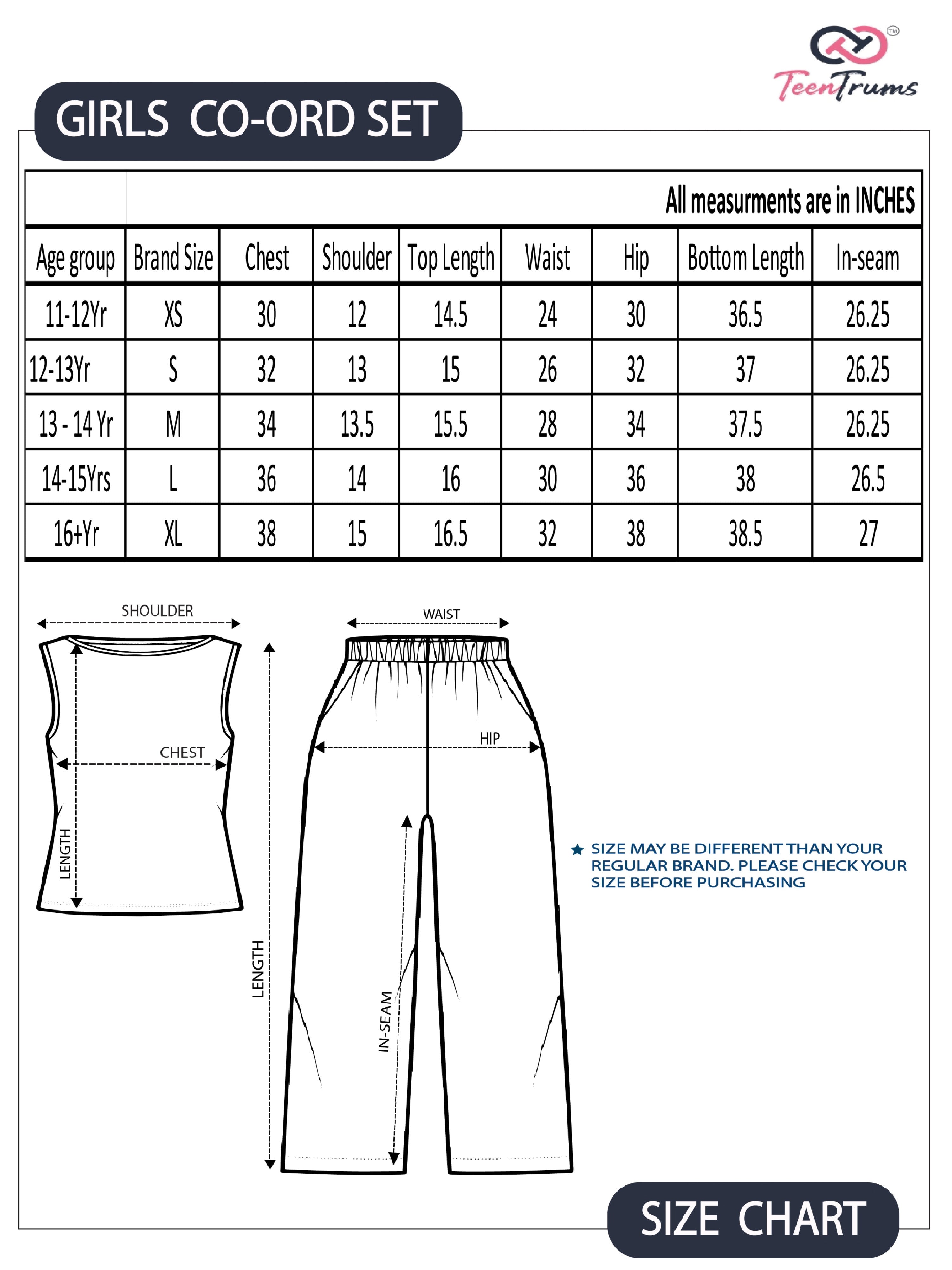 Pop-up color Print Co-ord Set-Multi