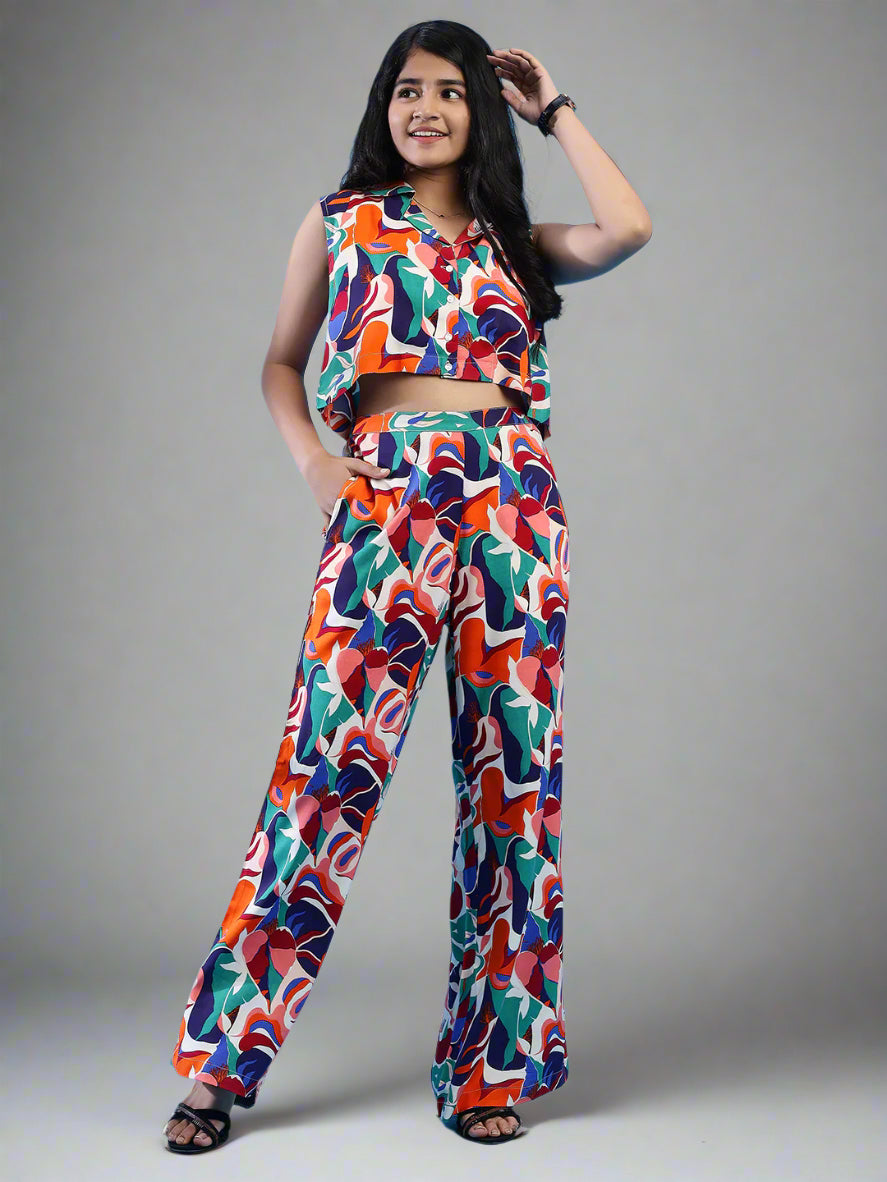 Joyful Burst Co-Ord set - Multicolor