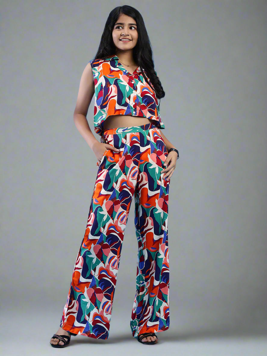 Joyful Burst Co-Ord set - Multicolor