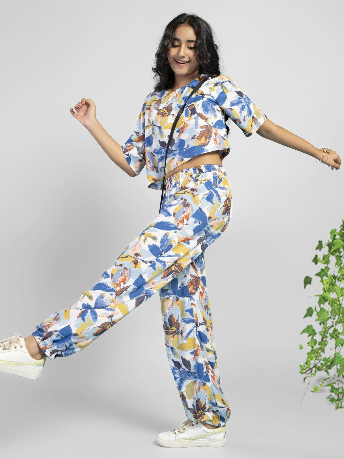 Wild & Blue Print Co-ord Set - Blue