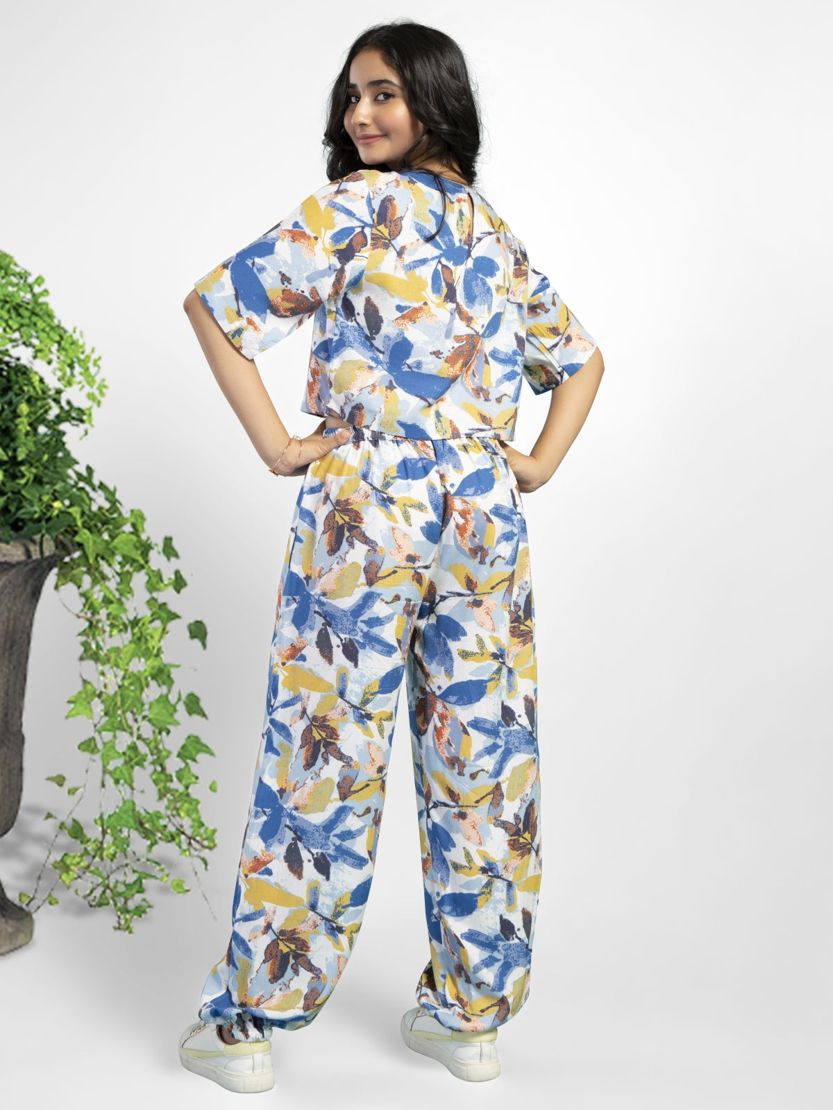 Wild & Blue Print Co-ord Set - Blue