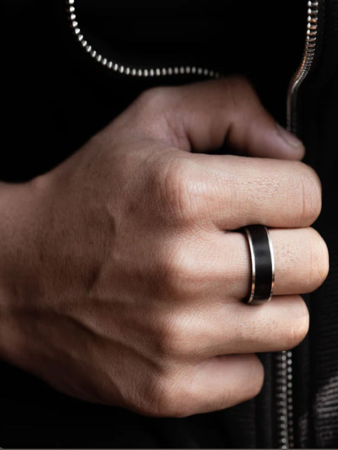 Black Silver  Ring