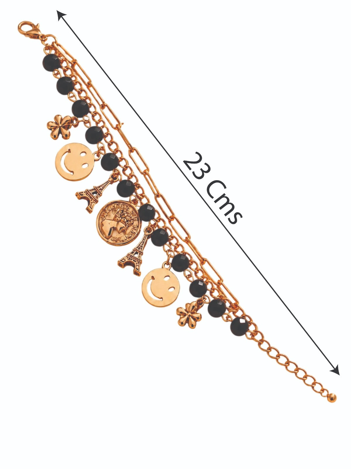 Girls Multi Layered Bracelet - Black