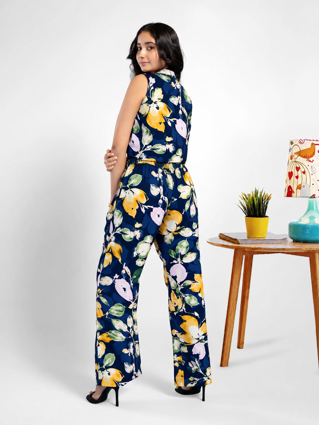 Midnight Meadow Print Co-Ord set - Navy
