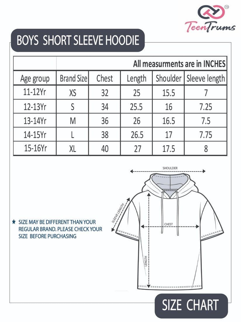T-shirt with hoodie -olive