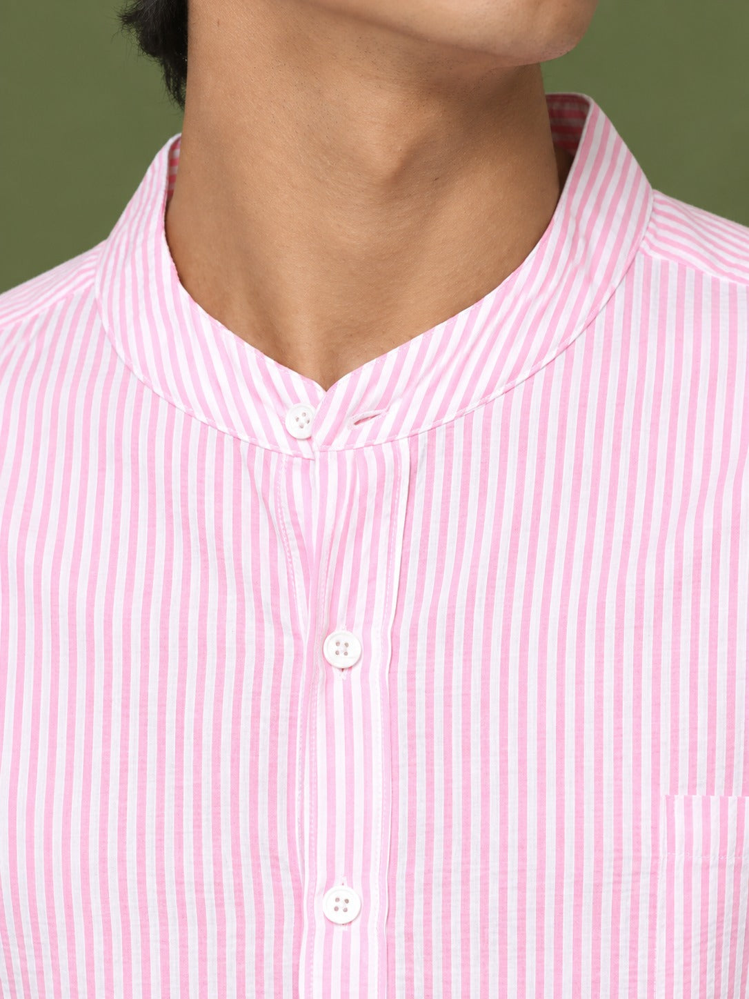 Short Sleeve Y/D Shirt-Pink