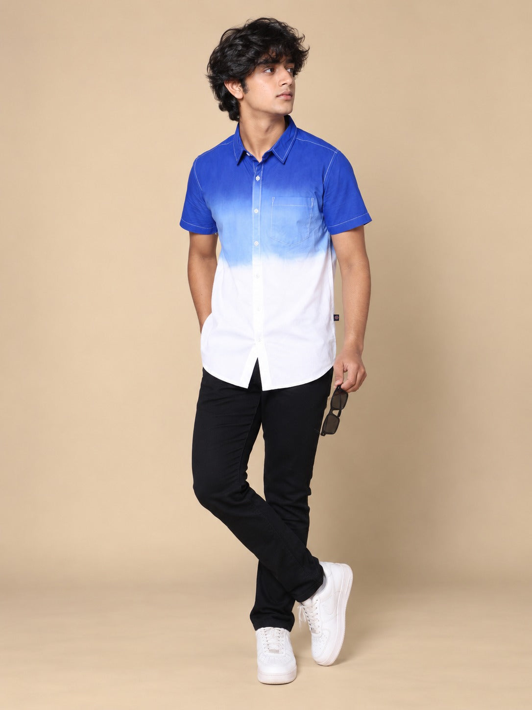 Tie & dye Shirt Navy blue