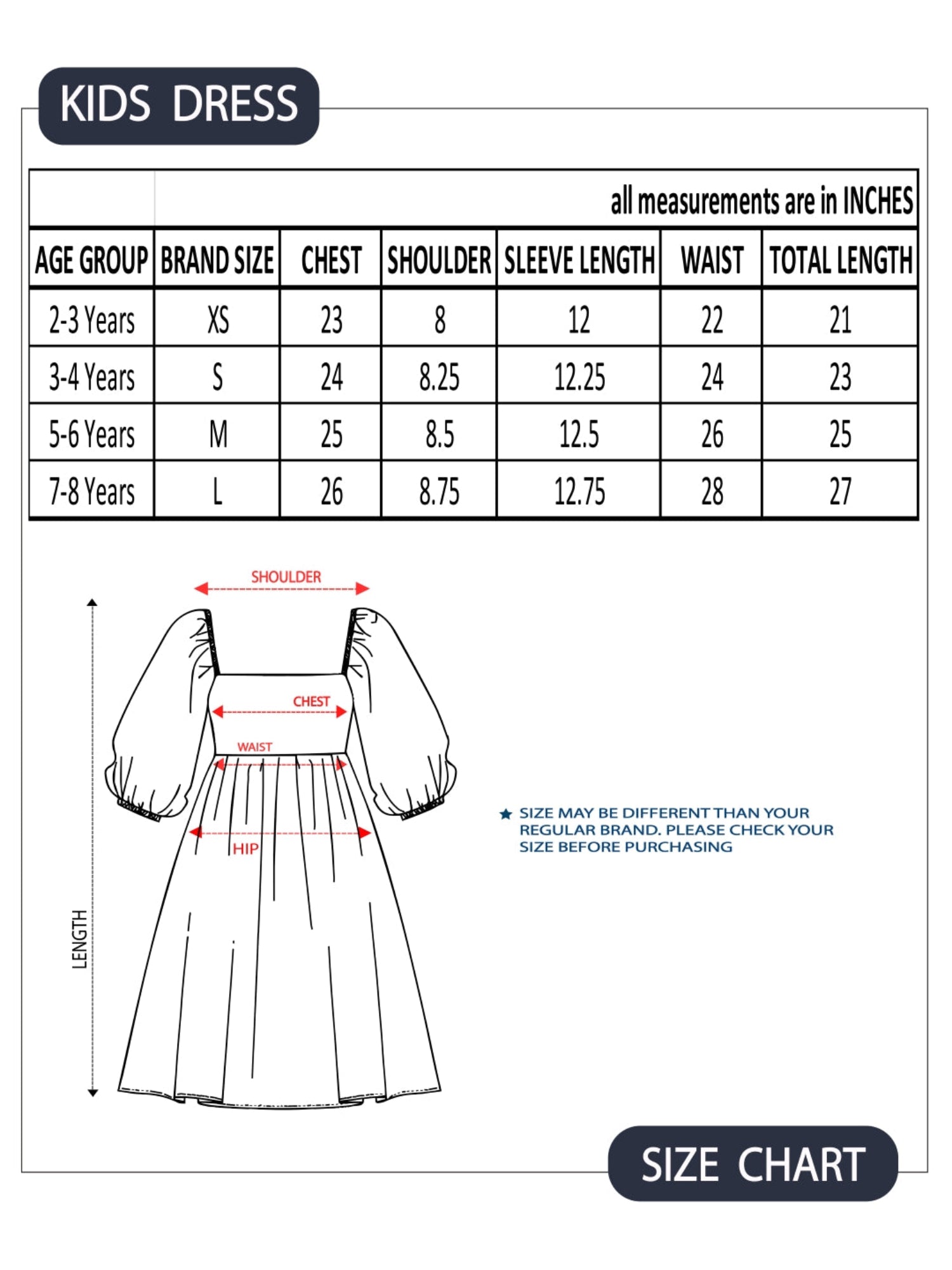 Butterfly Embroidery Cotton Girls Dress - Blue