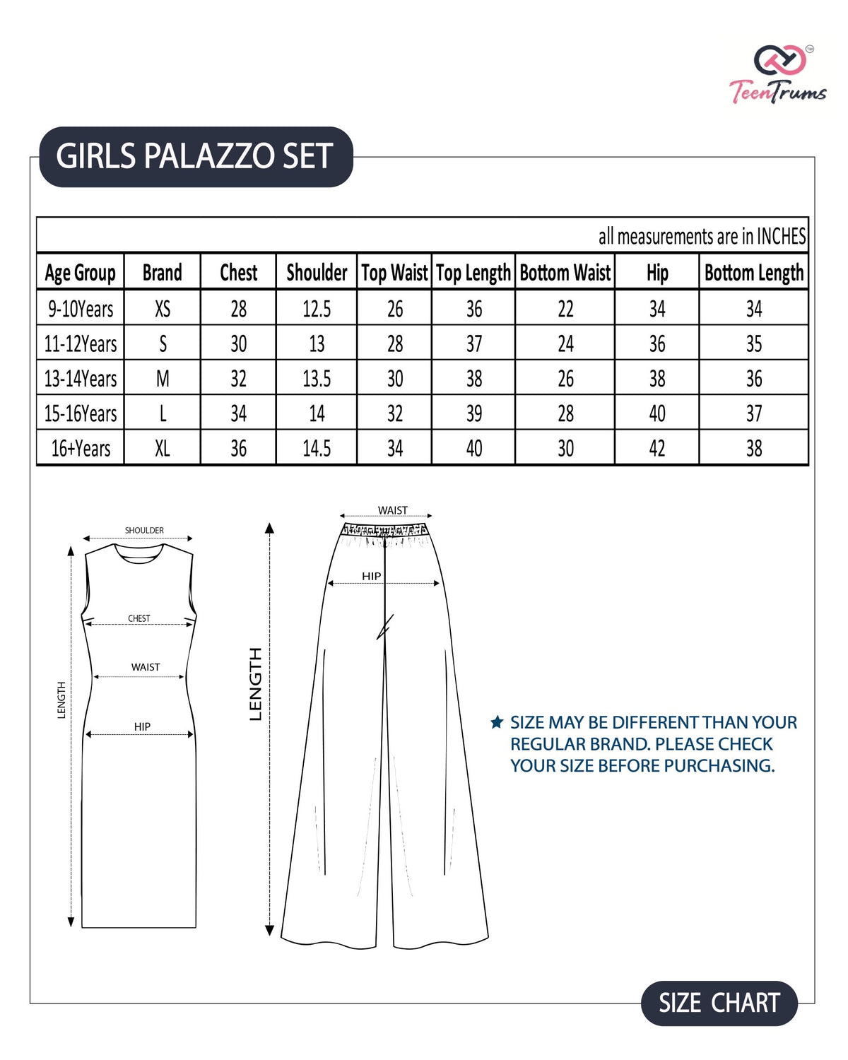Girls Ethnic Floral Kurta and Palazzo Set – Yellow & Green